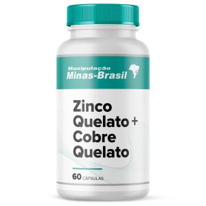 Zinco Quelato 15Mg + Cobre Quelato 1Mg - 60 Cápsulas