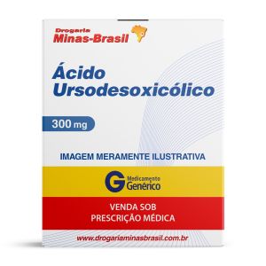 Ácido Ursodesoxicólico 300mg com 30 Comprimidos Genérico Ranbaxy
