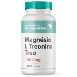 Magnésio L Treonina Treo 400mg 120 Cápsulas
