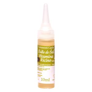 Vitamina Capilar Rícino 100% 10ml Brilho da Seda