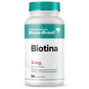 Biotina 2mg Com 90 Cápsulas