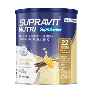 Supravit Nutri SupraSenior Suplemento Alimentar Sabor Baunilha 400g Kley Hertz