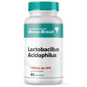 Lactobacillus Acidophilus 1 Bilhão de Ufc 60 Cápsulas
