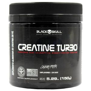 Creatine Turbo Sem Sabor 150g Black Skull