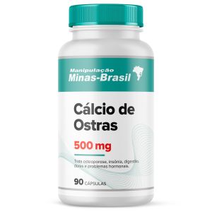 Cálcio de Ostras 500Mg -90 Cápsulas