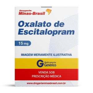 Oxalato de Escitalopram 15mg com 30 Comprimidos Revestidos Genérico EMS