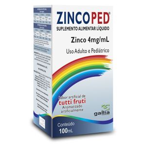 ZincoPed 4mg/ml Sabor Tutti Fruti 100ml Gallia