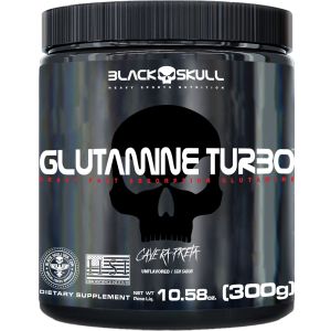 Glutamine Turbo Sem Sabor 300g Black Skull