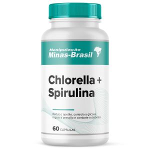 Chlorella 500Mg Com Spirulina 500Mg - 60 Cápsulas