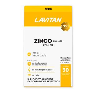 Lavitan Zinco Quelato com 30 Comprimidos Revestidos