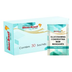 Glucosamina + Condroitina + Msm + Manganês Sabor Abacaxi 30 Sachês