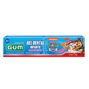 Creme Dental com Flúor Paw Patrol Gum Sabor Chiclete 50g Sunstar