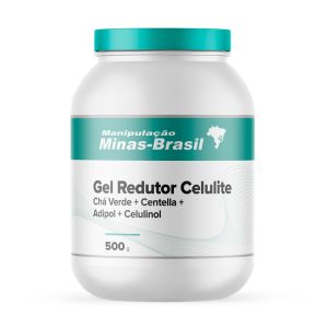 Gel Redutor Celulite Chá Verde + Centella + Adipol + Celulinol 500g