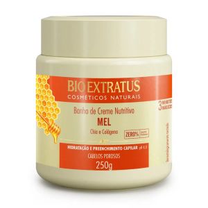 Banho de Creme Nutritivo Mel Chia e Colágeno 250g Bio Extratus