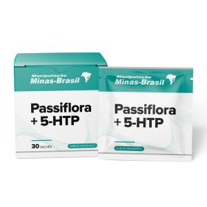 Passiflora 600Mg   5-Htp 50Mg Sabor Morango 30 Sachês