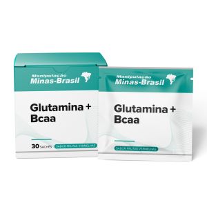 Glutamina 5g+Bcaa 2,5g Sabor Frutas Vermelhas 30 Sachês