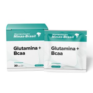 Glutamina 5g+Bcaa 2,5g Sabor Uva 30 Sachês