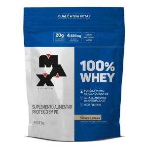 100% Whey Sabor Cookies and Cream 900g Max Titanium