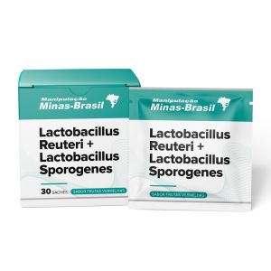 Lactobacillus Reuteri Com Lactobacillus Sporogenes – Sabor Frutas Vermelhas 30 Sachês