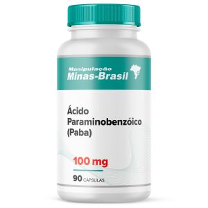 Ácido Paraminobenzóico (PABA) 100Mg 90 Cápsulas