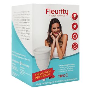Coletor Menstrual TIpo 1 com 1 Unidade Fleurity
