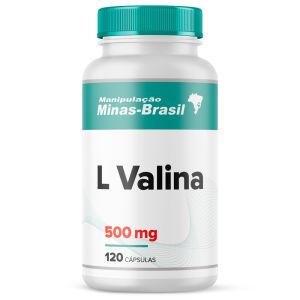 L Valina 500mg 120 Cápsulas