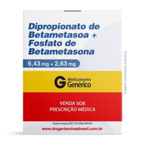 Dipropionato de Betametasoa + Fosfato de Betametasona Com 1 Ampola de 1ml