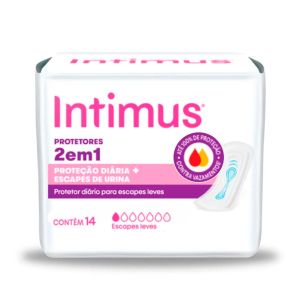 Protetor Diário 2 em 1 Escapes Leves com 14 Unidades Intimus