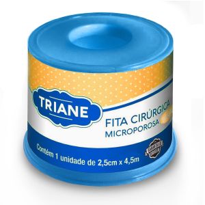 Fita Cirúrgica Microporosa Bege 2,5cm x 4,5m Triane