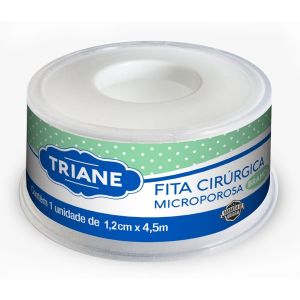 Fita Cirúrgica Microporosa Branca 1,2cm x 4,5m Triane