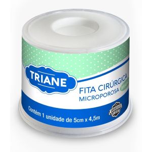 Fita Cirúrgica Microporosa Branca 5cm x 4,5m Triane