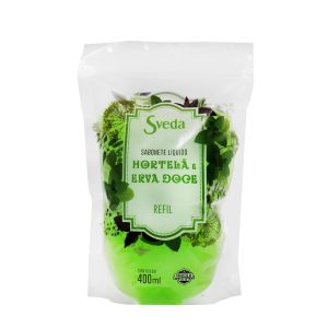 Sabonete Líquido Refil Hortelã e Erva Doce 400ml Sveda