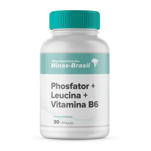 Phosfator 750mg+Leucina 750mg+Vitamina B6 30mg 30 Cápsulas