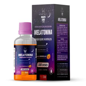Melatonina 300 Doses Sabor Maracujá 30ml Health Labs