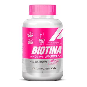 Biotina 45Mcg Com 60 Tabletes Health Labs
