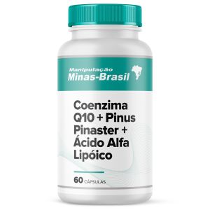 Coenzima Q10 + Pinus Pinaster + Ácido Alfa Lipóico 60 Cápsulas