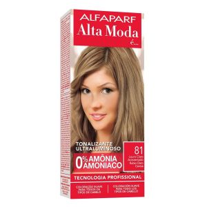 Tonalizante Ultraluminoso Alfaparf Alta Moda 81 Louro Claro Acinzentado