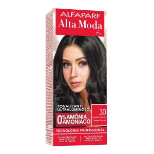 Tonalizante Ultraluminoso Alfaparf Alta Moda 30 Castanho Escuro