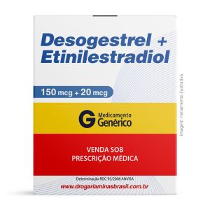 Desogestrel + Etinilestradiol 150mcg +20mcg Com 21 Comprimidos Revestidos Genérico Melcon