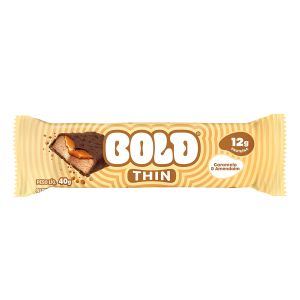 Barra Proteíca Bold Thin Caramelo e Amendoim 40g