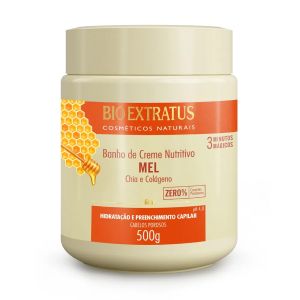 Banho De Creme Mel Chia E Colágeno 500g Bio Extratus