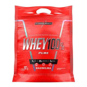 Whey 100% Protein Pure Pouch Concentrado Baunilha 907g Integralmedica
