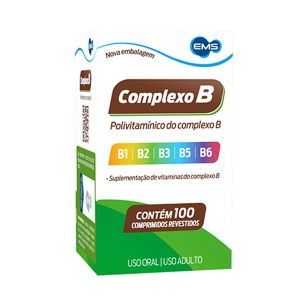 Complexo B Polivitamínico Com 100 Comprimidos Ems