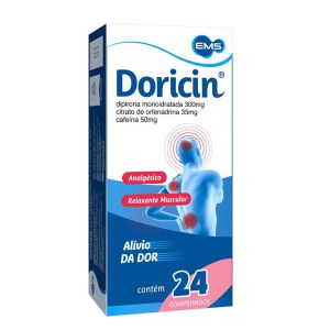 Doricin 35mg + 300mg + 50mg Com 24 Comprimidos Ems
