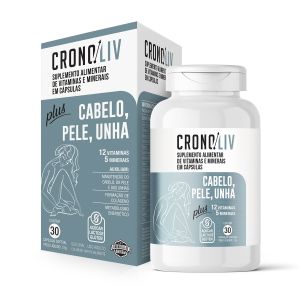 Cronoliv Plus Cabelo Pele e Unha Com 30 Cápsulas Softgel