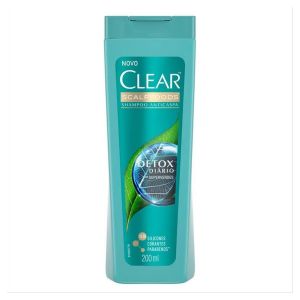 Shampoo Clear Scalpfoods Anticaspa Detox Diário 200ml
