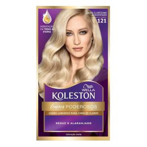 Tintura Wella Koleston Kit Creme Louros Especiais 121 Louro Claríssimo Acinzentado