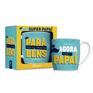 Caneca Porcelana Promovido a Papai Urban 360ml