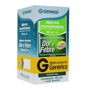 Dipirona Monoidratada Solução Oral 50mg/mL Com 100ml Genérico Germed