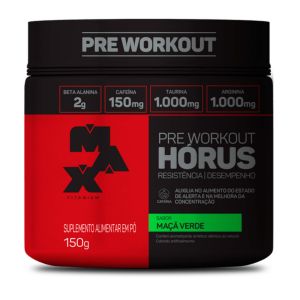 Pre Workout Horus Maçã Verde Com 150g Max Titanium